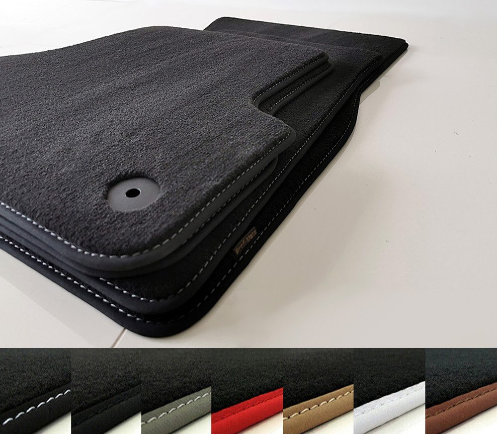 Profi Mats Passform-Fußmatten Velours Fussmatten passend für VW Golf 6 VI Cabrio 2011-2016 Premium, Velours Fussmatten passend für VW Golf VI Cabrio 2011-2016 Premium