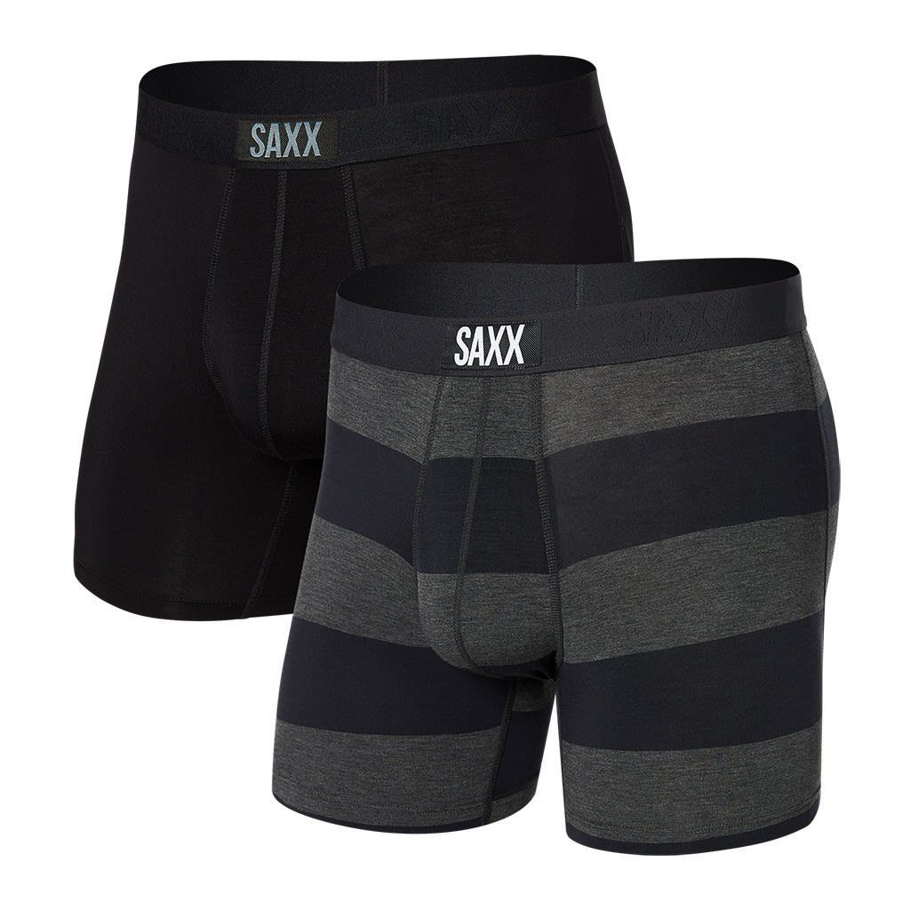 Black Grey Rugby Boxer Herren Kurze Brief Omble M SAXX Vibe Lange Saxx Unterhose 2-pack -