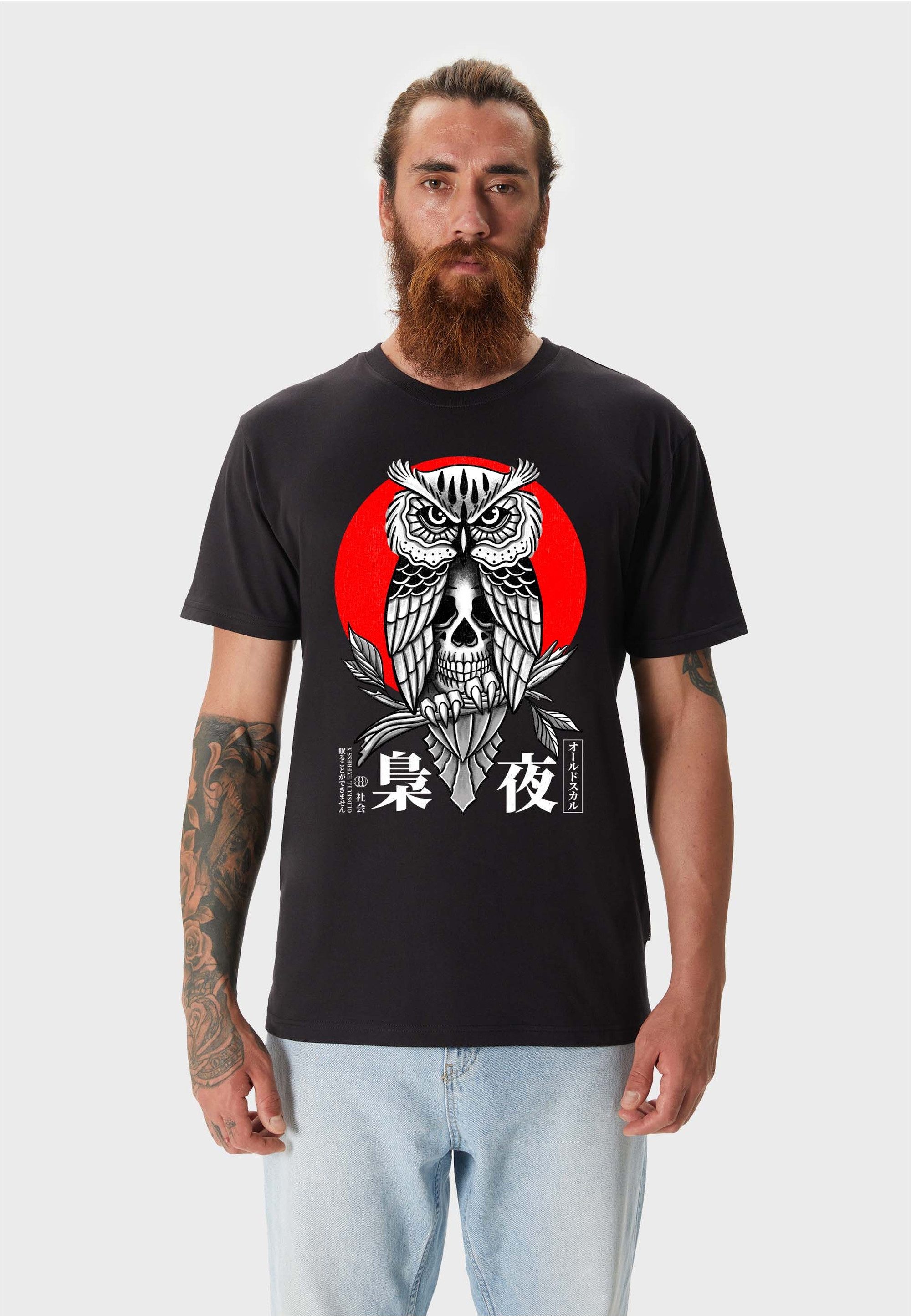 Oldskull T-Shirt ASIAN SECRET OWL SKULL günstig online kaufen