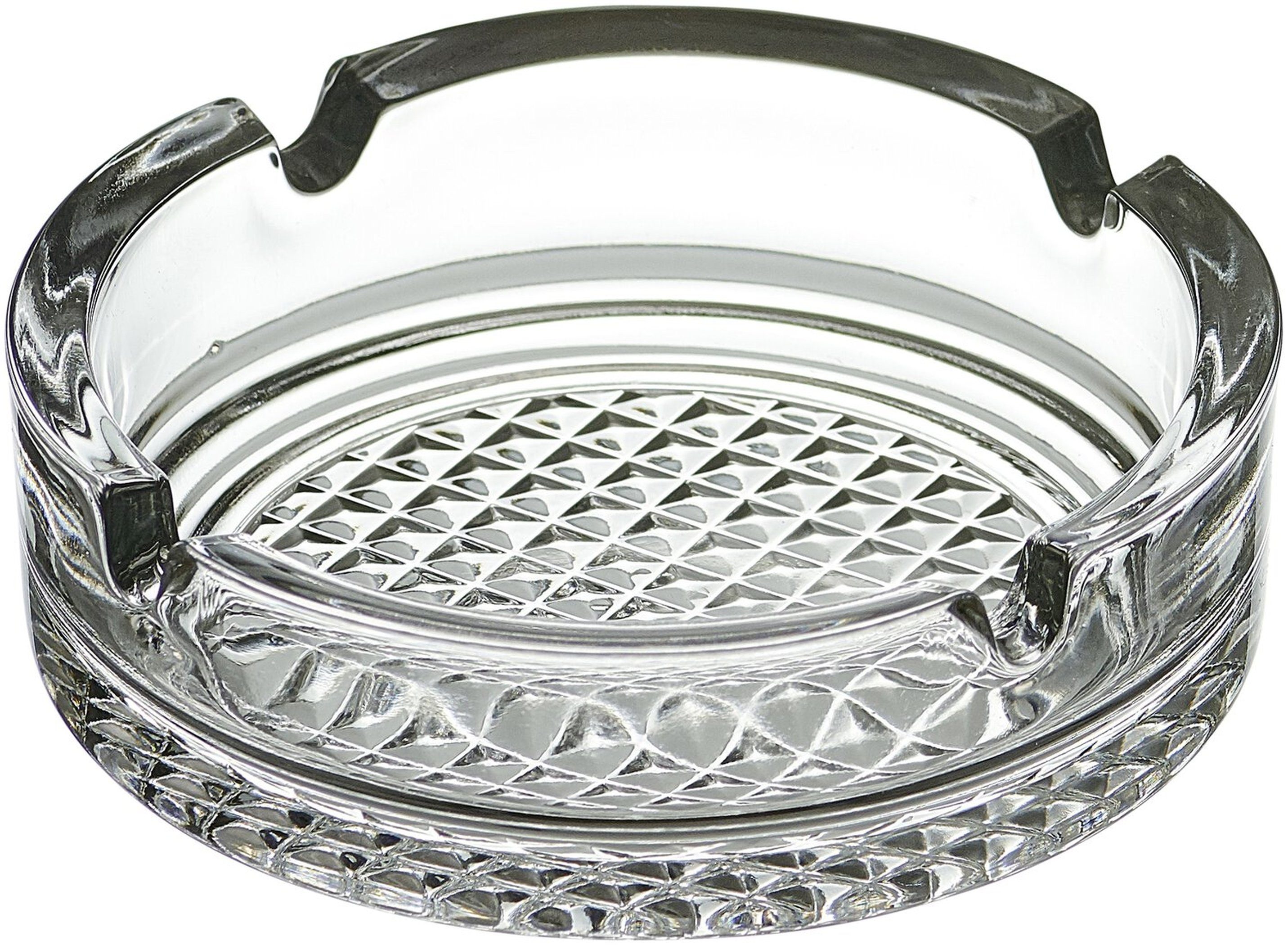 Ritzenhoff & Breker Aschenbecher R&B Aschenbecher Ascher rund Ø 10 cm Glas klar stapelbar