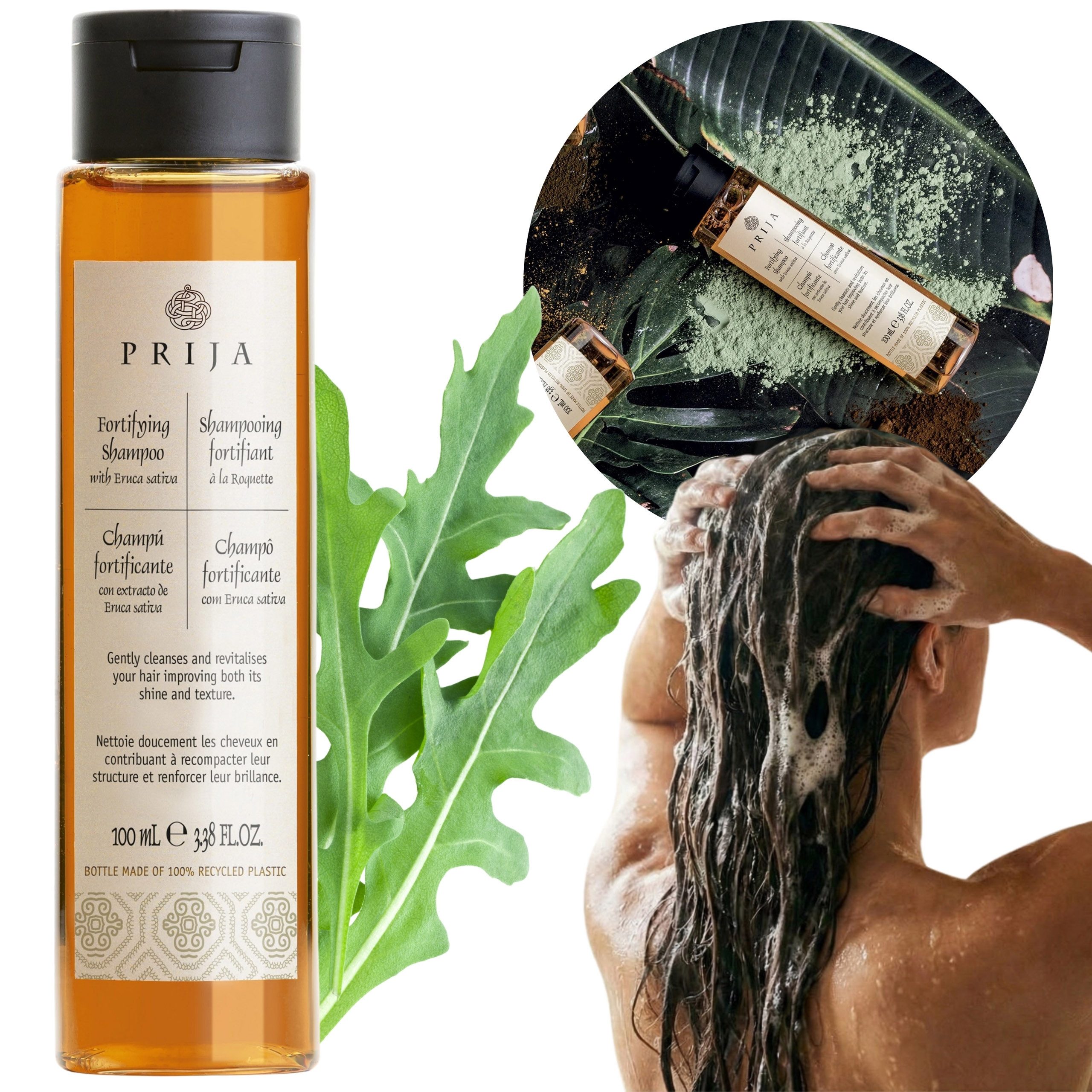 PRIJA Haarshampoo PRIJA Regenerierendes, pflegendes Haarshampoo mit Rucola, vegan