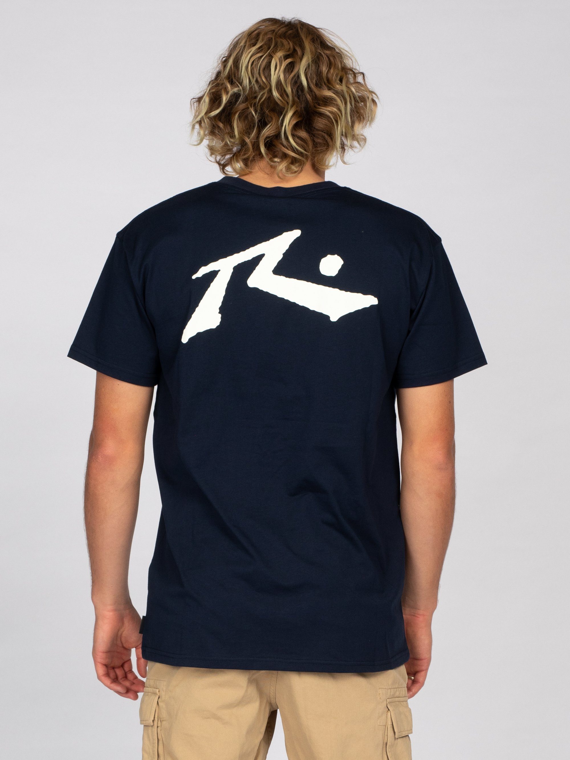 SLEEVE SHORT Navy Rusty COMPETITION TEE T-Shirt Blue