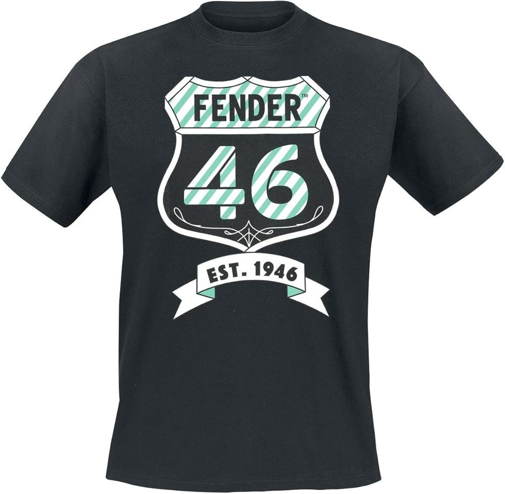Fender Print-Shirt FENDER T-Shirt EST 1946 schwarz S M L XL