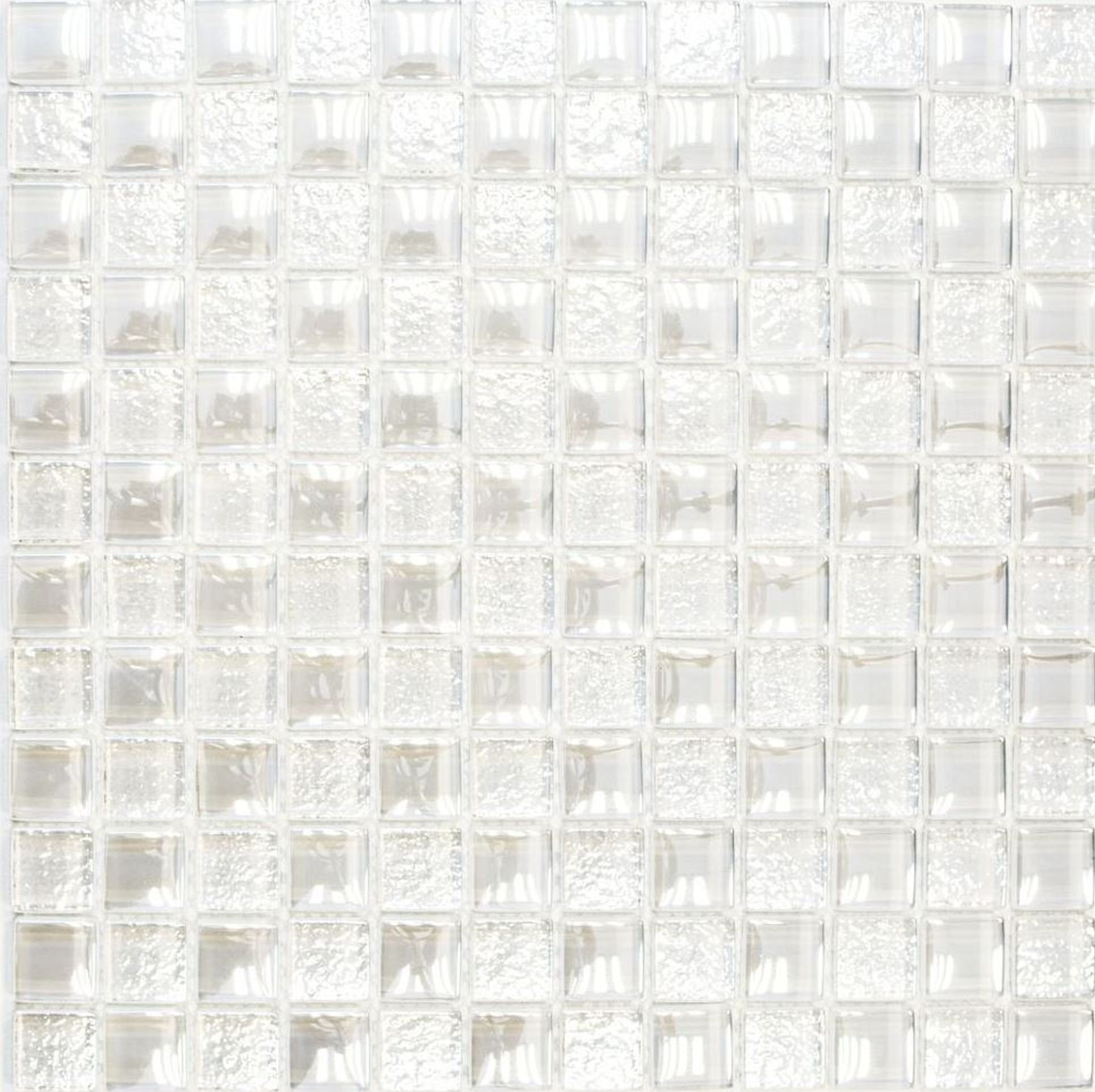 Mosani Mosaikfliesen Lüster Luxus Deluxe Glasmosaik Mosaikfliesen Crystal cream