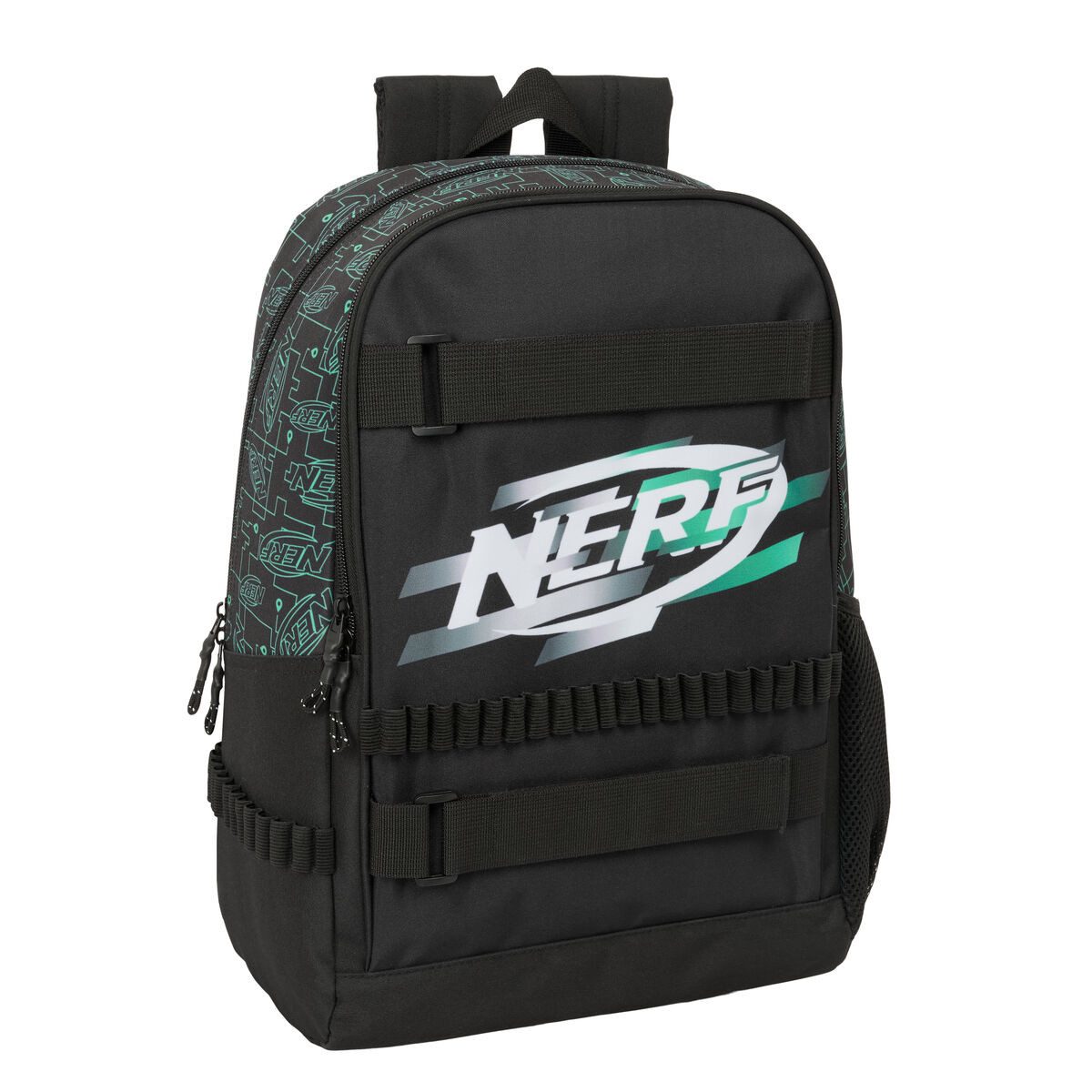 Nerf Kinderrucksack Rucksack Kinderrucksack Freizeitrucksack Nerf Game Schwarz 31 x 44 x 1