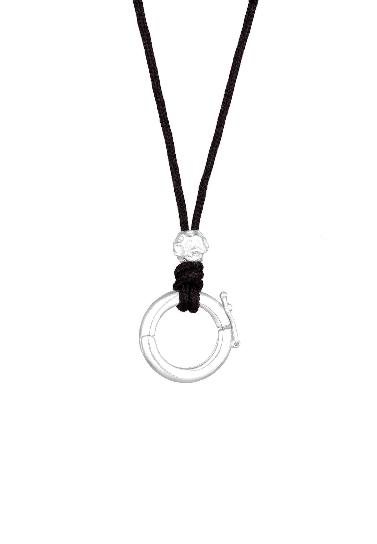 Kuzzoi Lange Kette Nylonkette Charmträger Rund 925 Sterling Silber günstig online kaufen