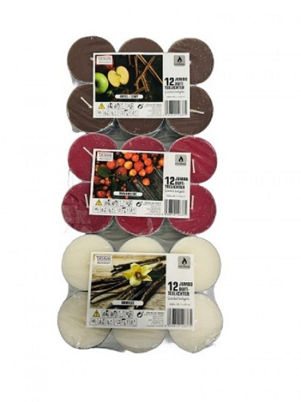 EXPO-Börse GmbH Teelicht 36 Jumbo Duft-Teelichter 8 Stunden Brenndauer (36- günstig online kaufen