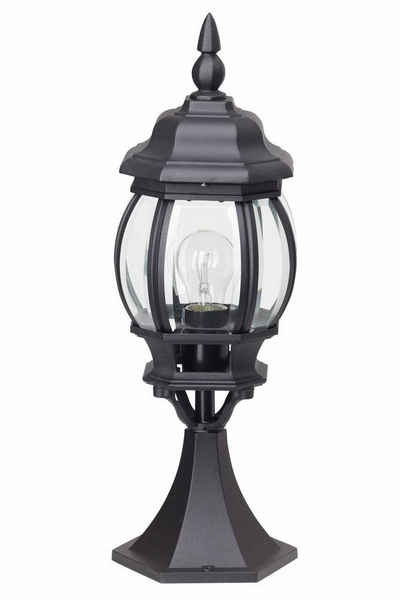 Brilliant Außen-Stehlampe Istria, Lampe Istria Außensockelleuchte 50cm schwarz 1x A60, E27, 60W, geeig