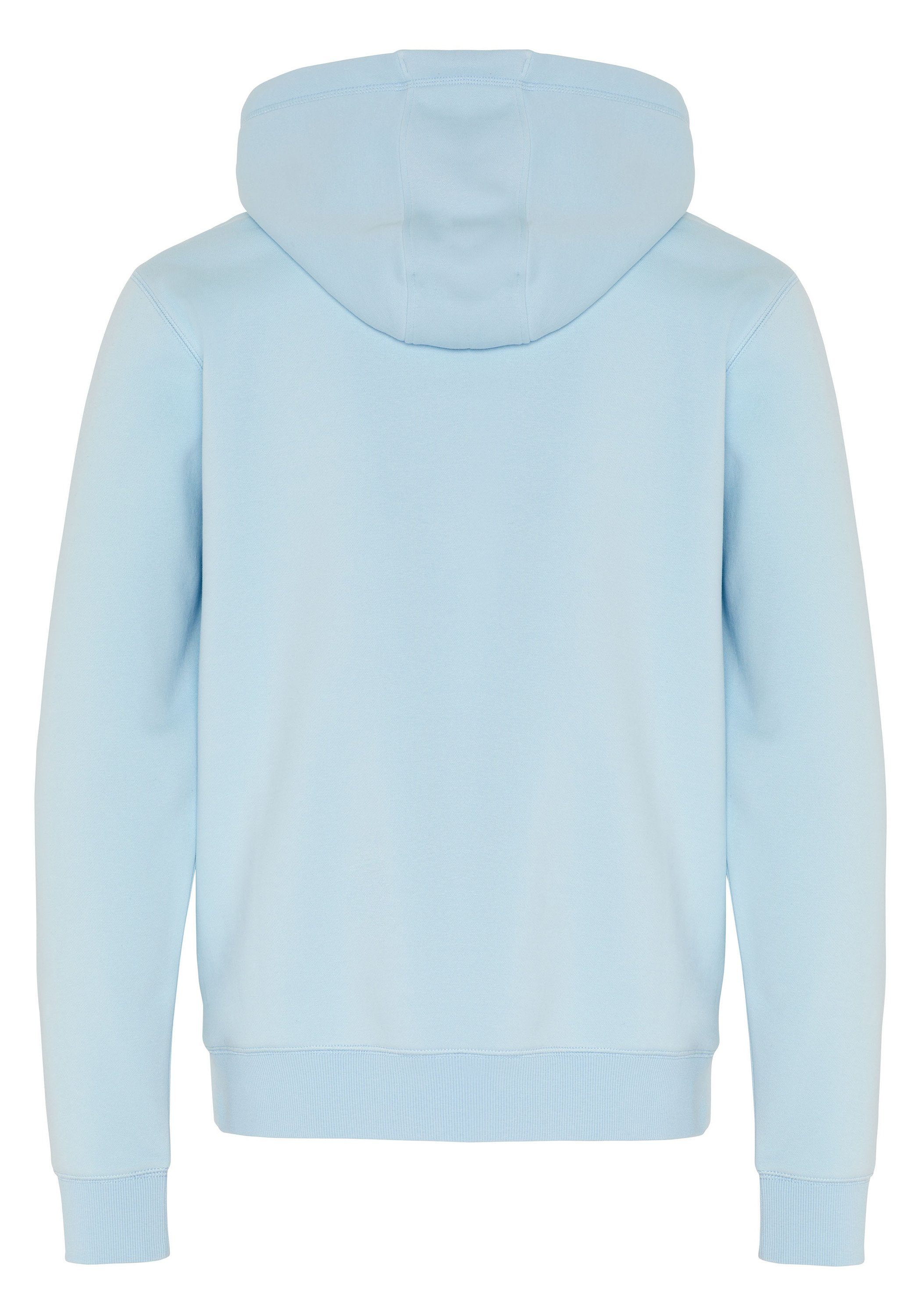 mittel aus blau Chiemsee Kapuzensweatshirt Hoodie mit Baumwollmix 1 respect-Print