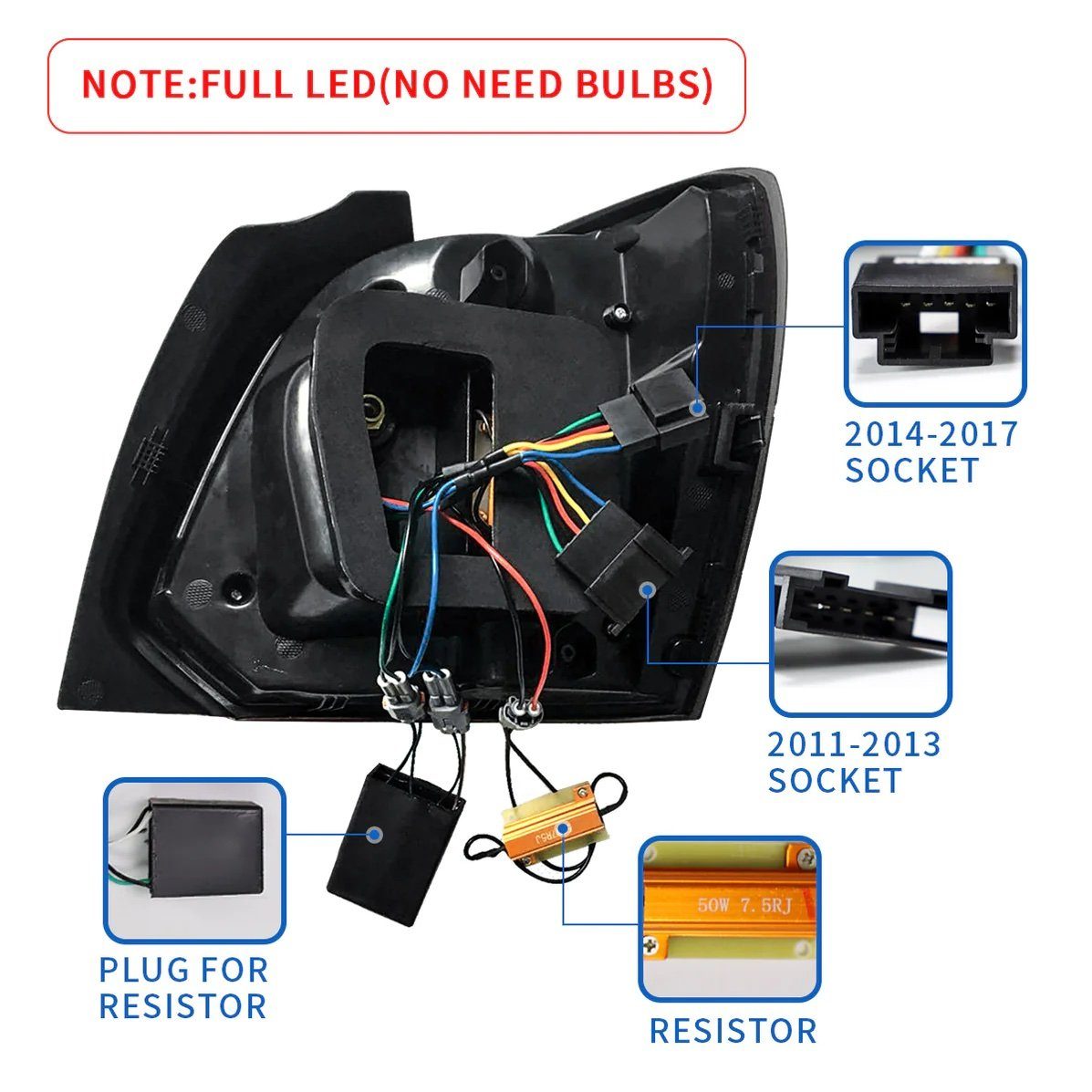 Polo LED Technik, Rot LLCTOOLS fest integriert für Voll Rückleuchte LED in VW 6R 6C OLED Rückleuchten 2011-2017