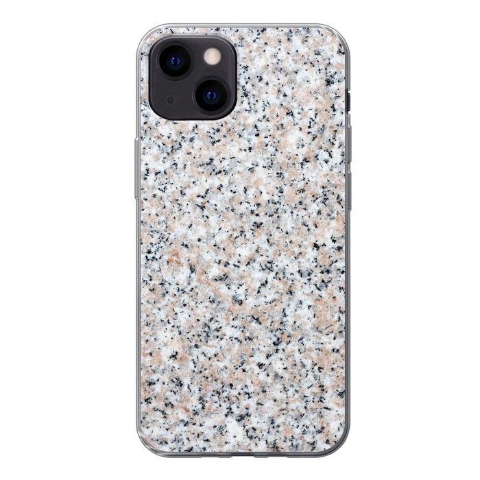 MuchoWow Handyhülle Granit - Strukturen - Design - Stein Handyhülle Apple iPhone 13 Mini Smartphone-Bumper Print Handy
