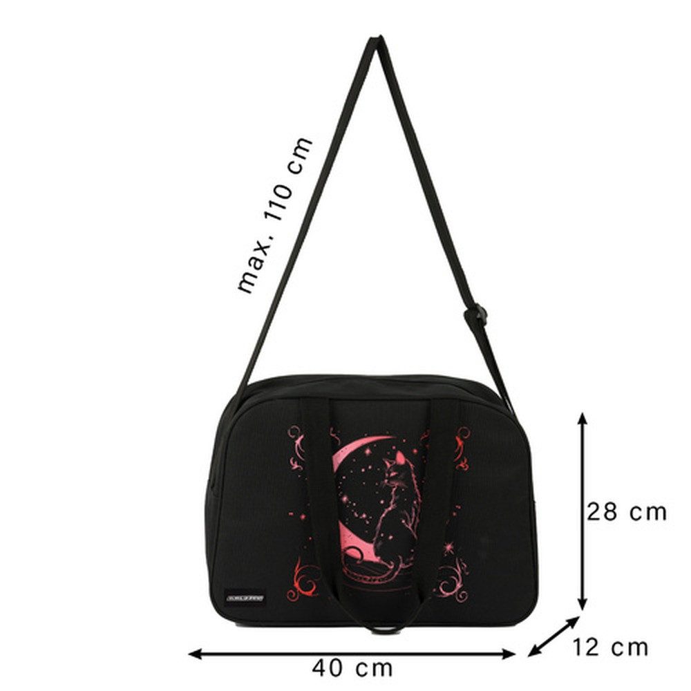 KRUZZEL Schulrucksack Sporttasche Umhängetasche 13 Liter (Spar-Set, 1-tlg., Tragegriff), mit stabilem Zipper schützt Bücher, Notizen und Kleinigkeite