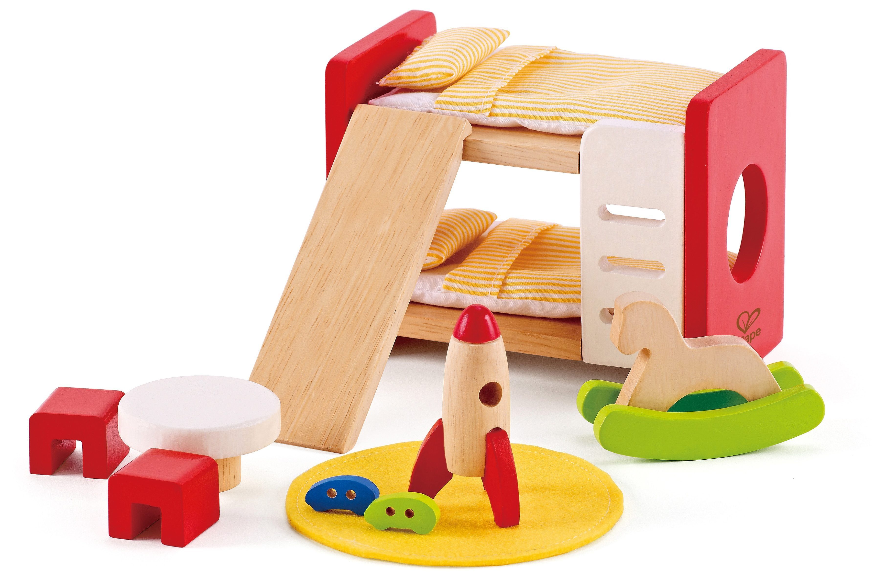 Hape Puppenhausmöbel Kinderzimmer (Set, 14tlg) günstig online kaufen