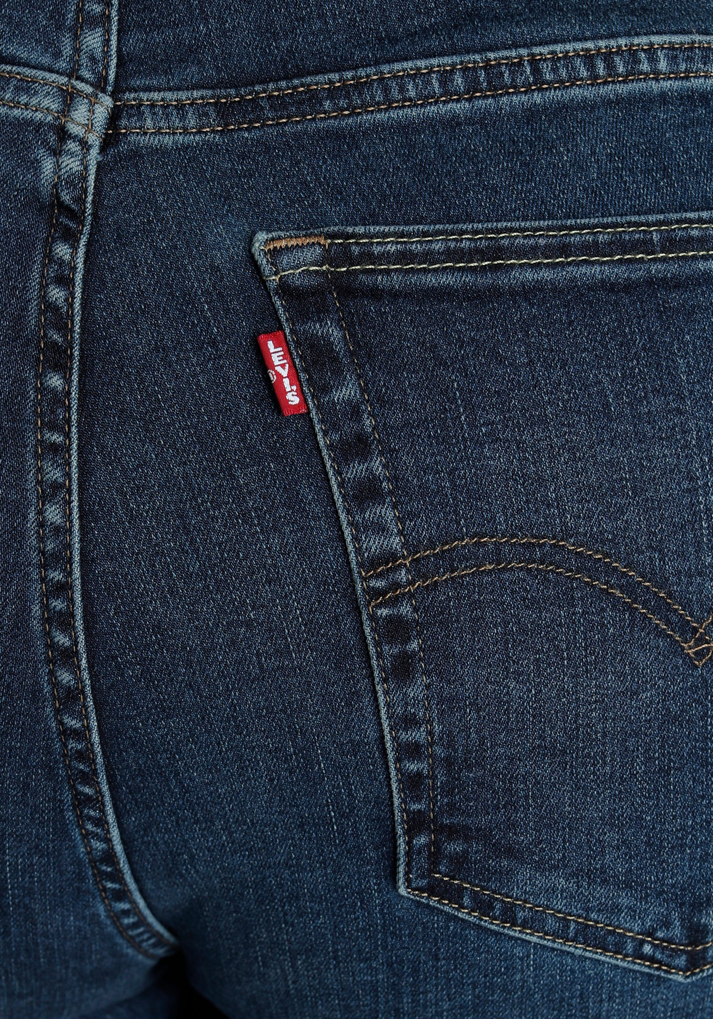 Levi's® Plus Skinny-fit-Jeans 721 PL RISE figurbetonter Schnitt SKINNY sehr dark HI blue