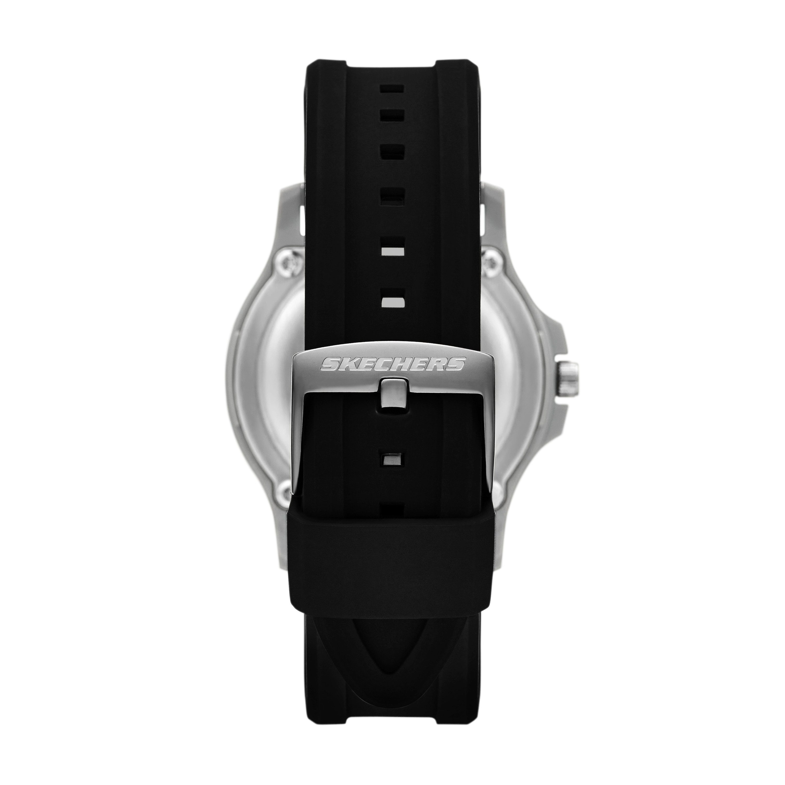 Skechers Quarzuhr Glen Oaks SR5286, Armbanduhr, Herrenuhr, Silikonarmband, analog, Tag
