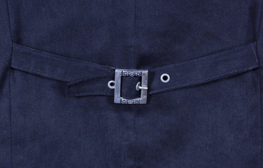 Maddox Trachtenweste Maddox Leinen Trachten Weste Bogen - Blau