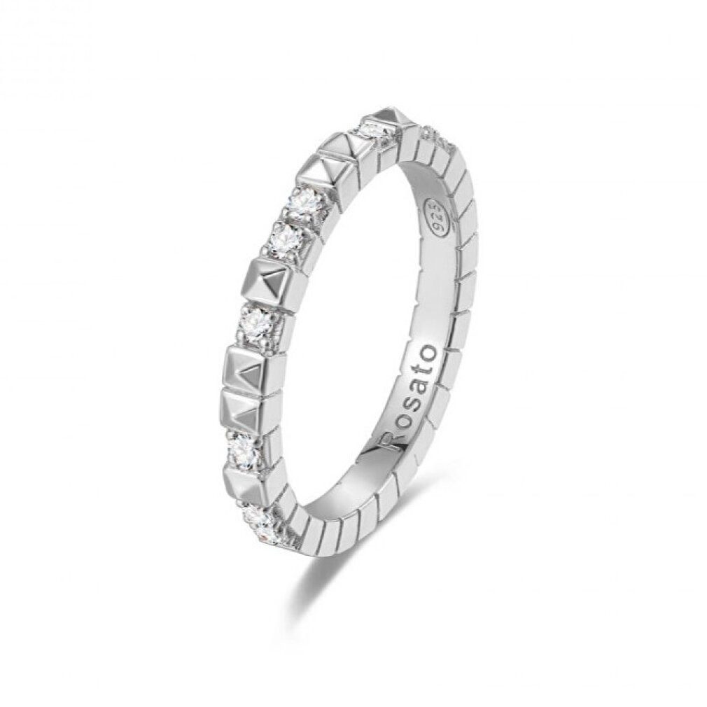 Rosato Fingerring Origineller Silberring mit Würfeln RZA011 - Kreislauf: 52 mm