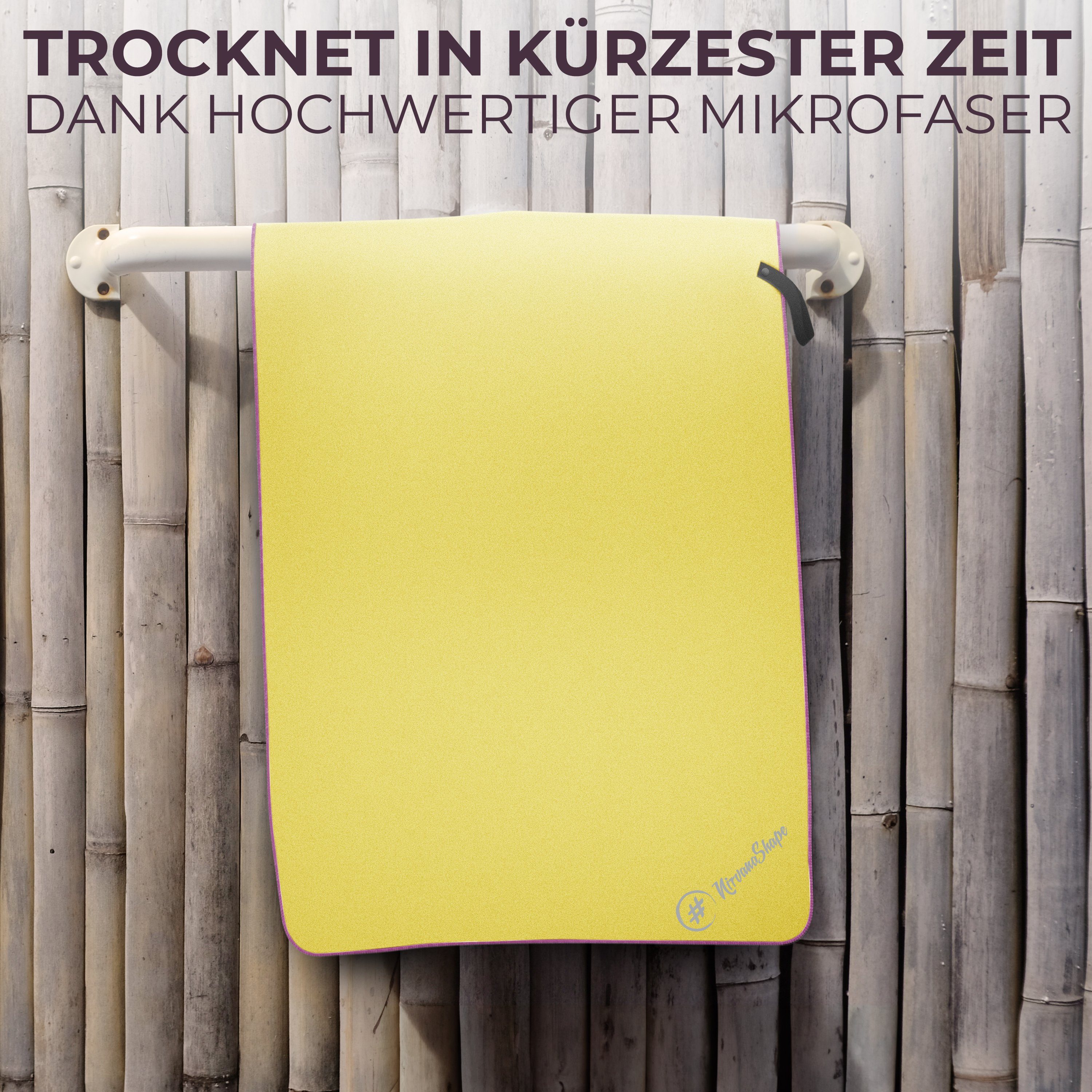 NirvanaShape Sporthandtuch Mikrofaser Handtuch, Badehandtuch, Reisehandtuch, Sporthandtuch, saugfähig, leicht, schnelltrocknend, für Reisen, Fitness, Yoga, Sauna