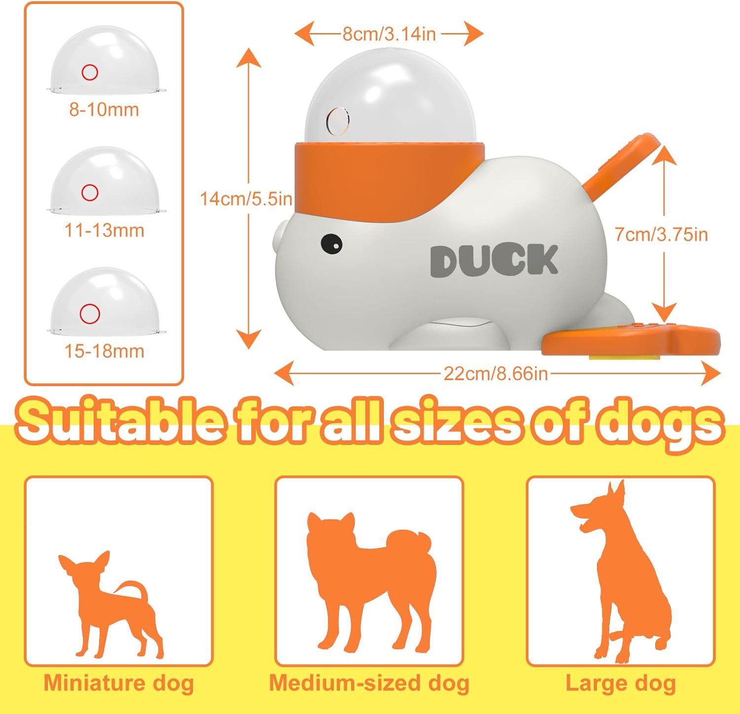 FELIXLEO Tier-Intelligenzspielzeug Interaktives Hundespielzeug Entenform Slow Feeder Gesunde Ernährung, (1-tlg)