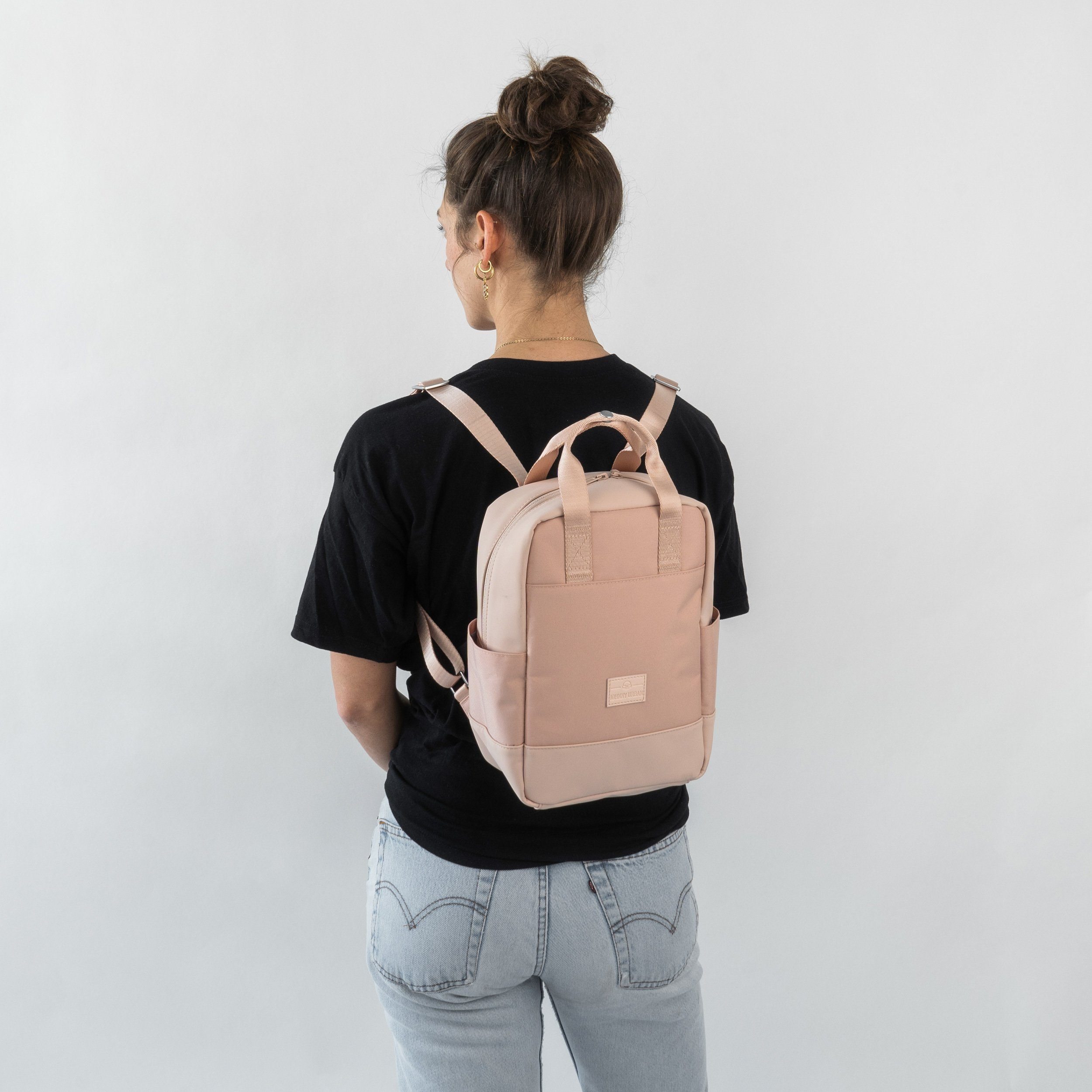 Cityrucksack Tabletfach, Daypack, Rucksack SMALL Damen, Wasserabweisend Rosa Tagesrucksack, Mini Urban JONA Johnny