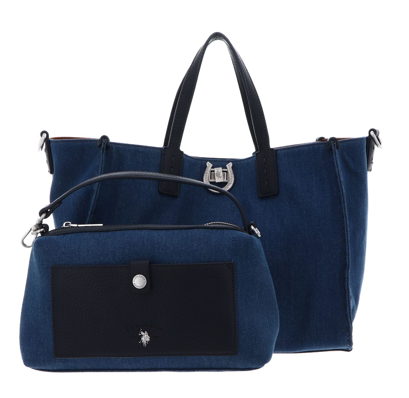 U.S. Polo Assn. Handtasche Double Handle With Extra Bag (Set, 2-tlg)