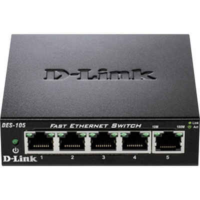 D-Link 5-Port Fast Ethernet Unmanaged Desktop Switch Netzwerk-Switch