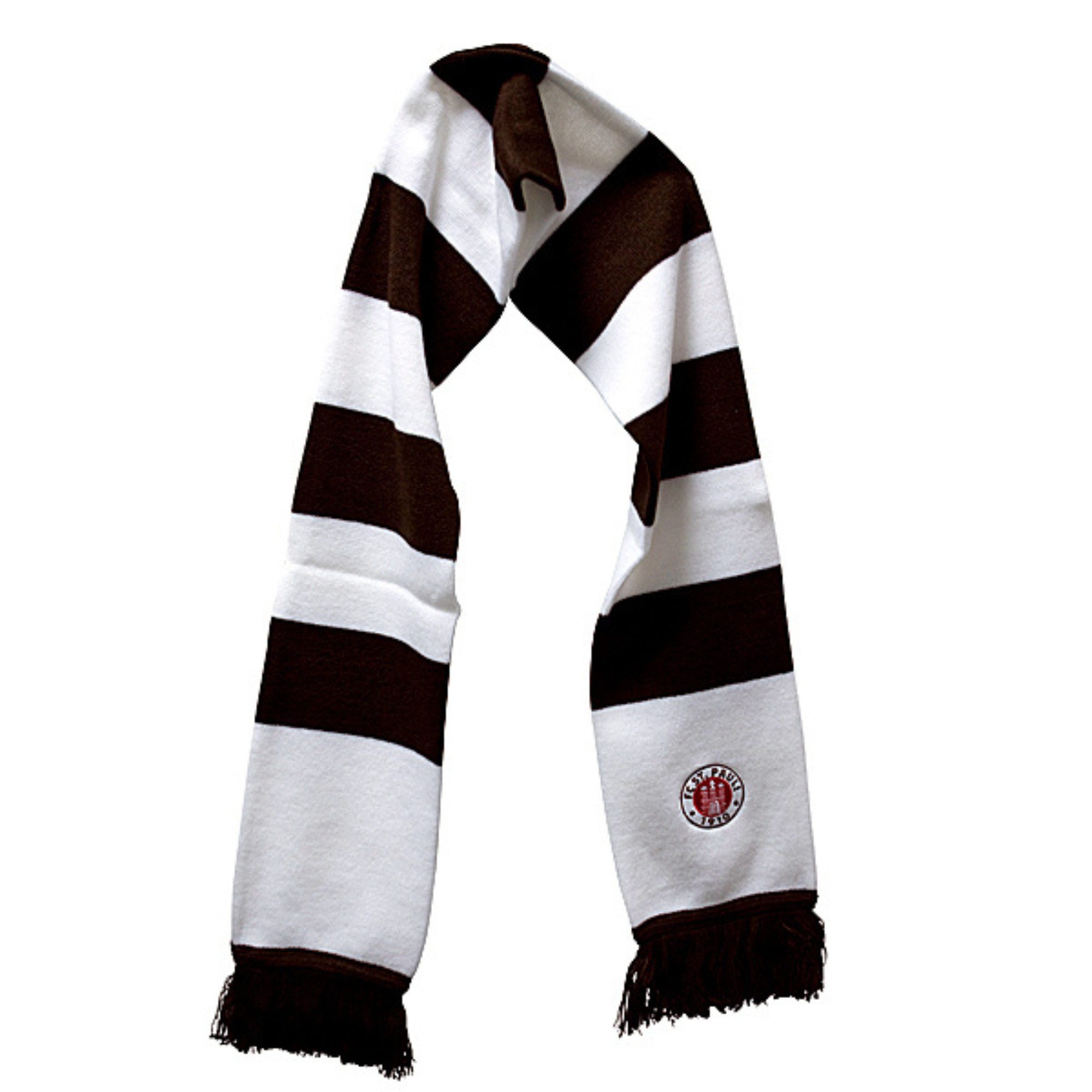 FC St. Pauli Schal FC St. Pauli - Schal Blockstreifen - braun-weiss