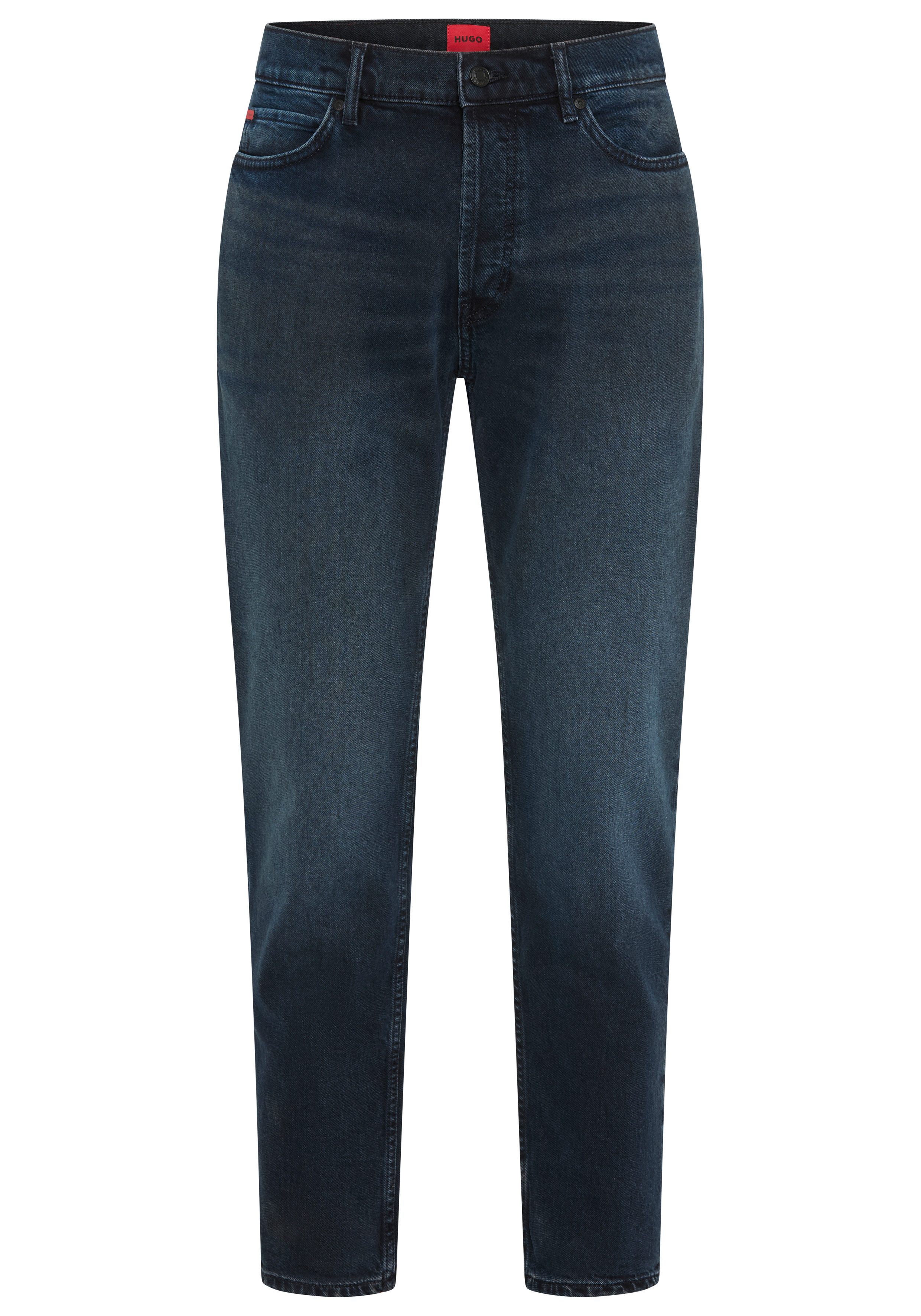 HUGO Tapered-fit-Jeans HUGO 634 aus Stretch-Denim, mit Knopfleiste
