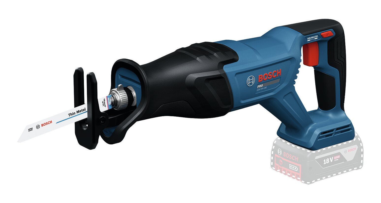 BOSCH Akku-Säbelsäge GSA 18V-280, Ohne Akku - in L-BOXX
