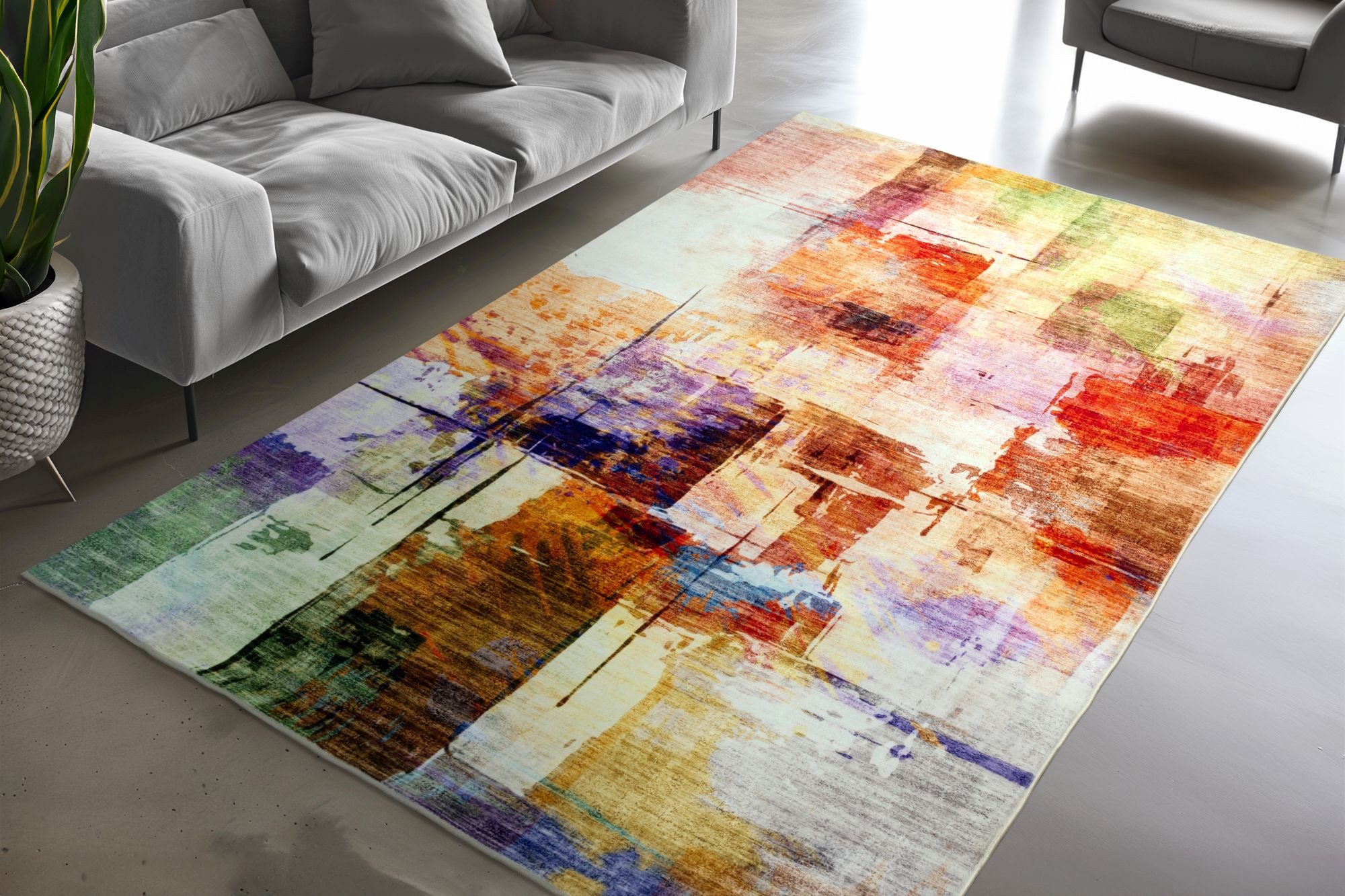 Obsession Teppich Avantgarde 109, rechteckig, Höhe: 8 mm, modernes Design, waschbar, In- und Outdoor, Balkon, Terrasse