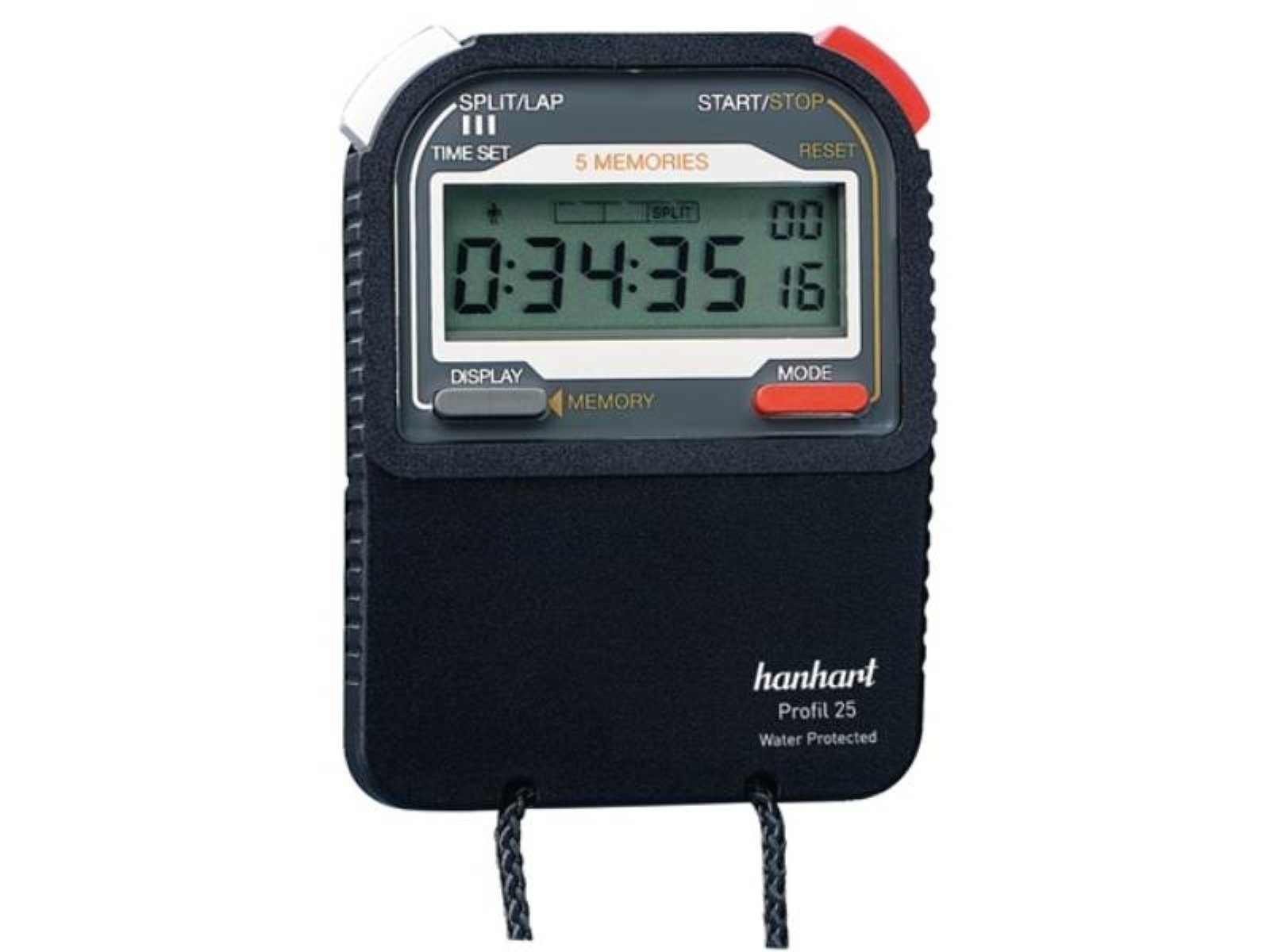 hanhart Stoppuhr HANHART 225.1721-00 Stoppuhr Profil 25 1/100 Sek. digital