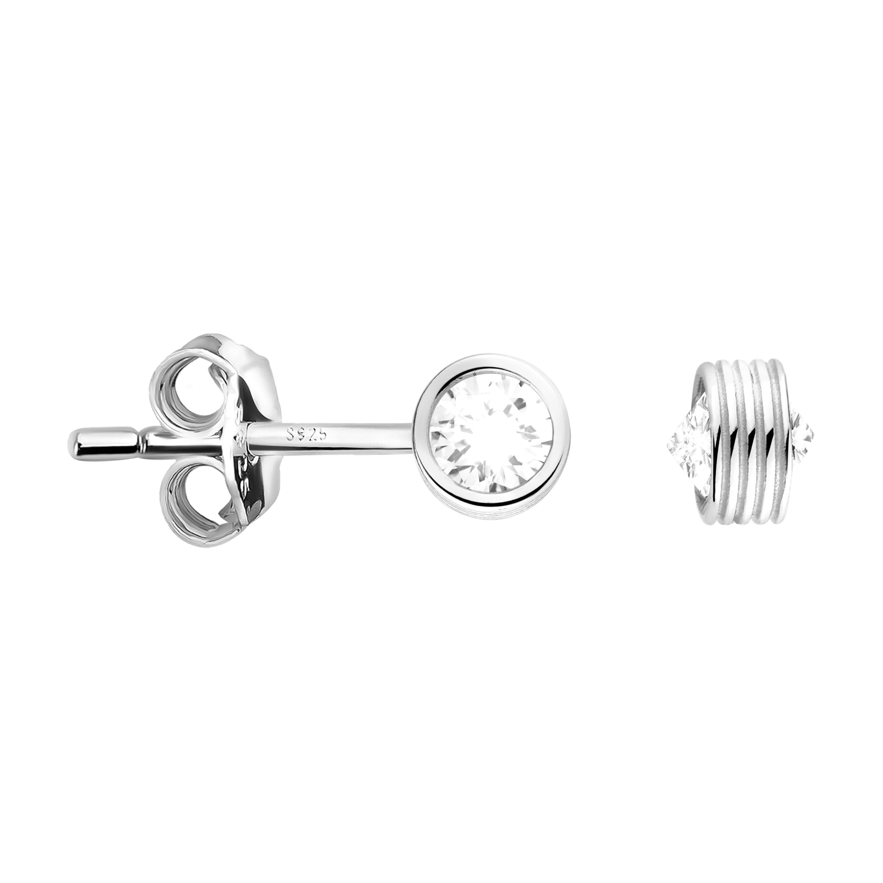 Damenschmuck Ohrringe 925 Silber Stab-Ohrstecker – Vergoldet, Nickelfrei & In Geschenkbox