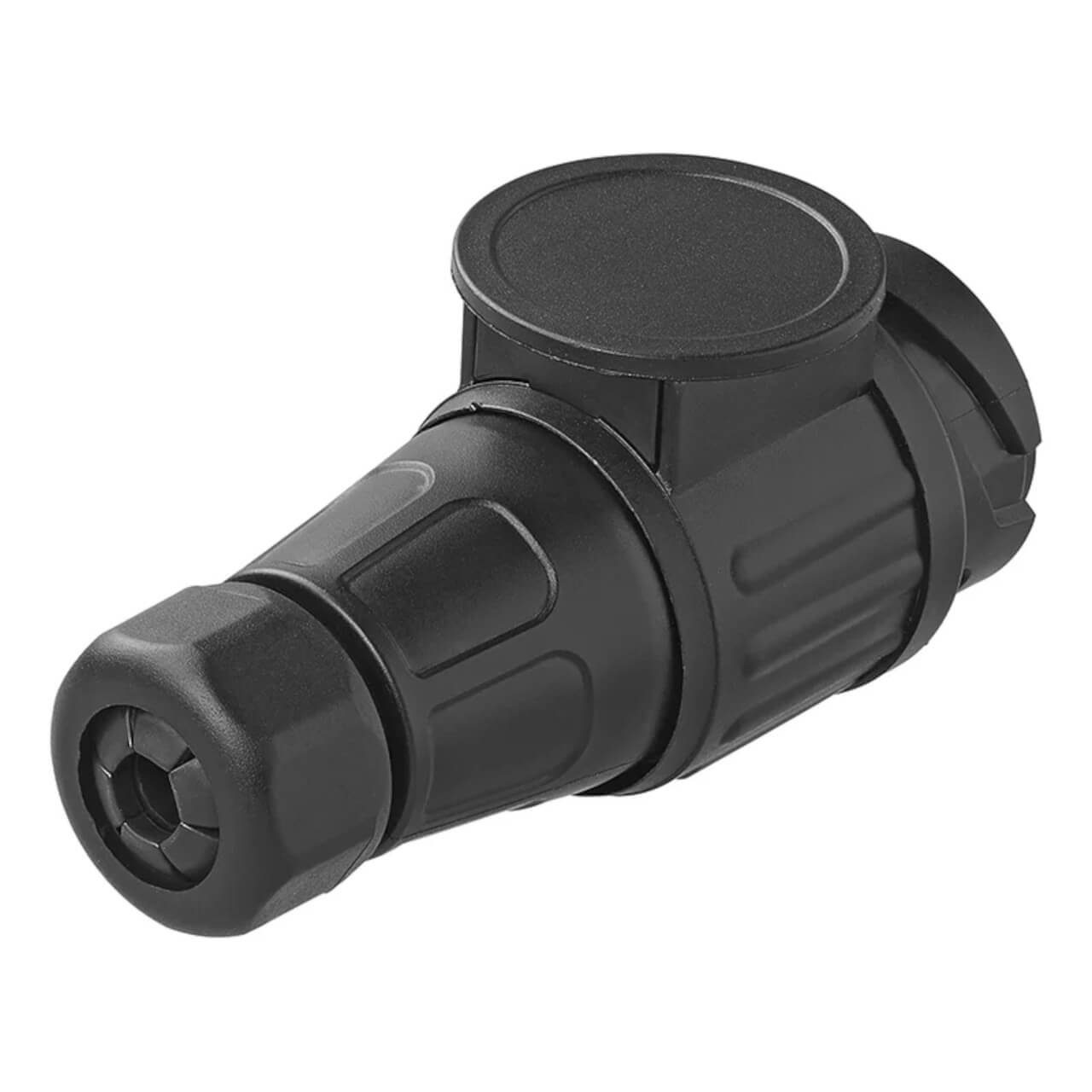 ProPlus Stecker 13-polig PVC System Jaeger Anhänger-Adapter, Schwarz Kunststoff Anhänger AHK Stecker