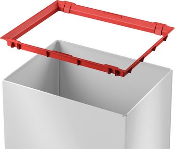 Hailo Mülleimer Big-Box Swing L, 35 Liter, Stahlblech, Abfallbox mit selbstschließendem Schwingdeckel