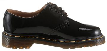 DR. MARTENS 1461 3 Eye Shoe black Patent Lamper Schnürschuh in Glanzoptik, Freizeitschuh, Halbschuh, Schnürschuh