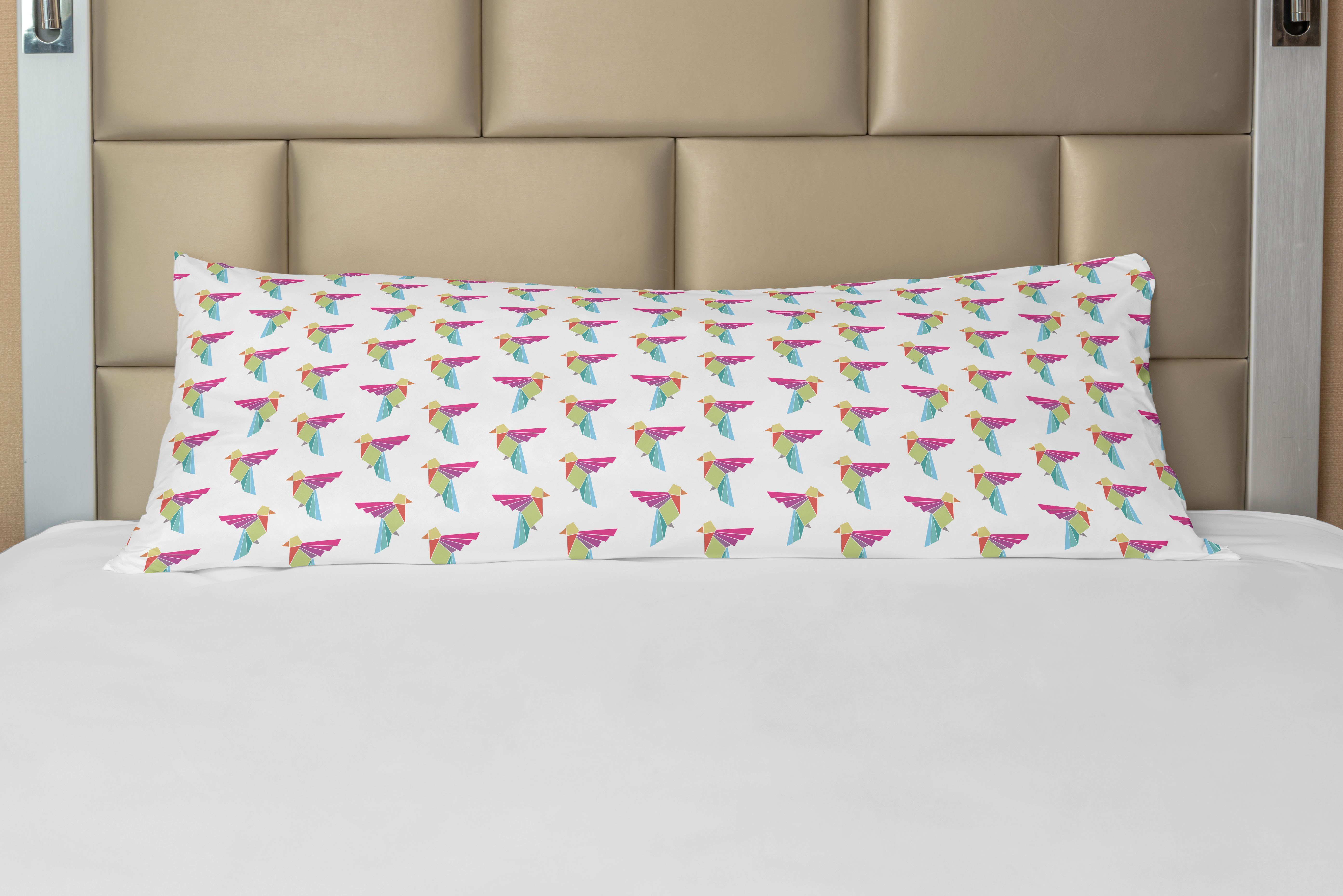 Origami Seitenschläferkissenbezug Vogel Deko-Akzent Japanische Papierkunst Abakuhaus, Kissenbezug, Langer