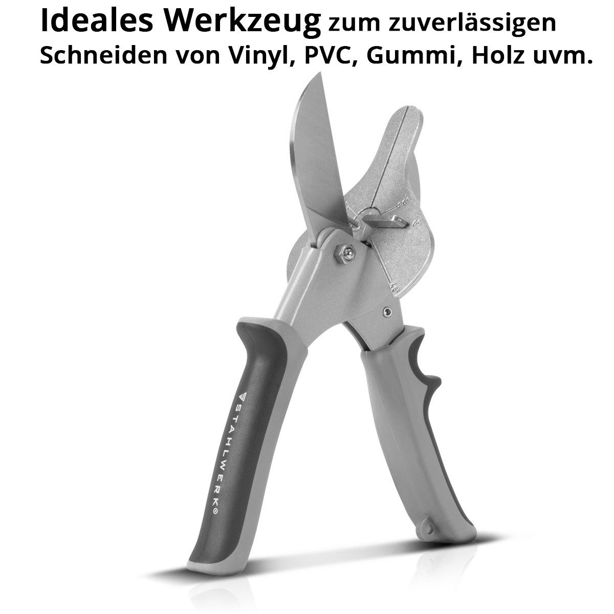 Thumbnail - STAHLWERK Gehrungsschere Gehrungsschneider Einstellbare Winkel 30°, 45°, 90°