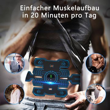 Dekorative EMS-Bauchmuskeltrainer EMS Trainingsgerät, Effektiver Bauchmuskel-Gürtel, Sicher Effektiv, (1-tlg), USB wiederaufladbarer tragbarer Muskelstimulator