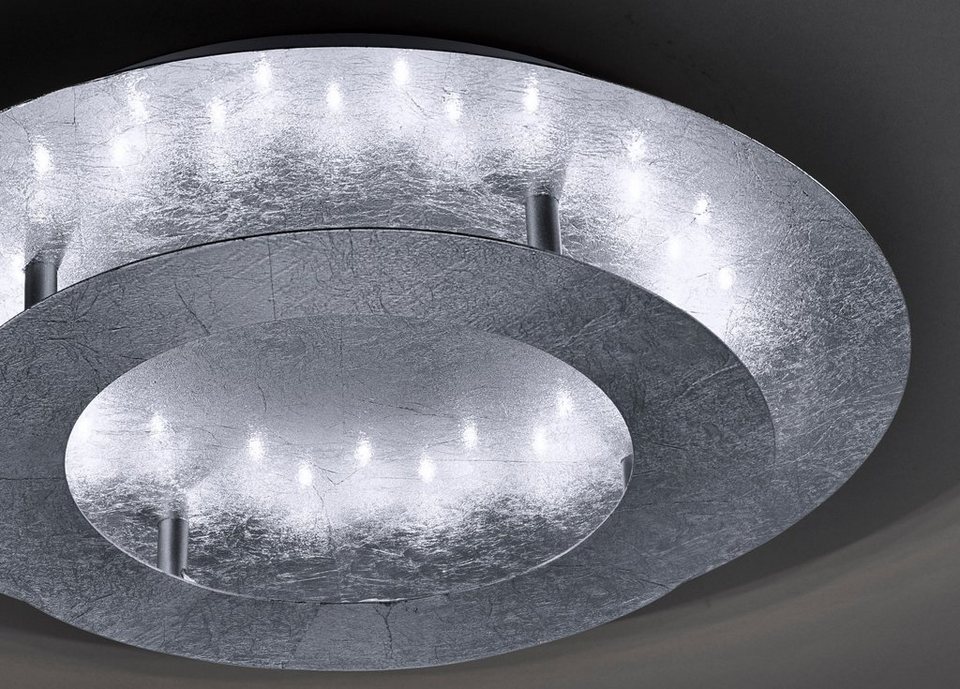 Paul Neuhaus Deckenleuchte NEVIS, LED fest integriert, Warmweiß, LED,  Warmweiße Lichtfarbe, gemütliches Ambiente