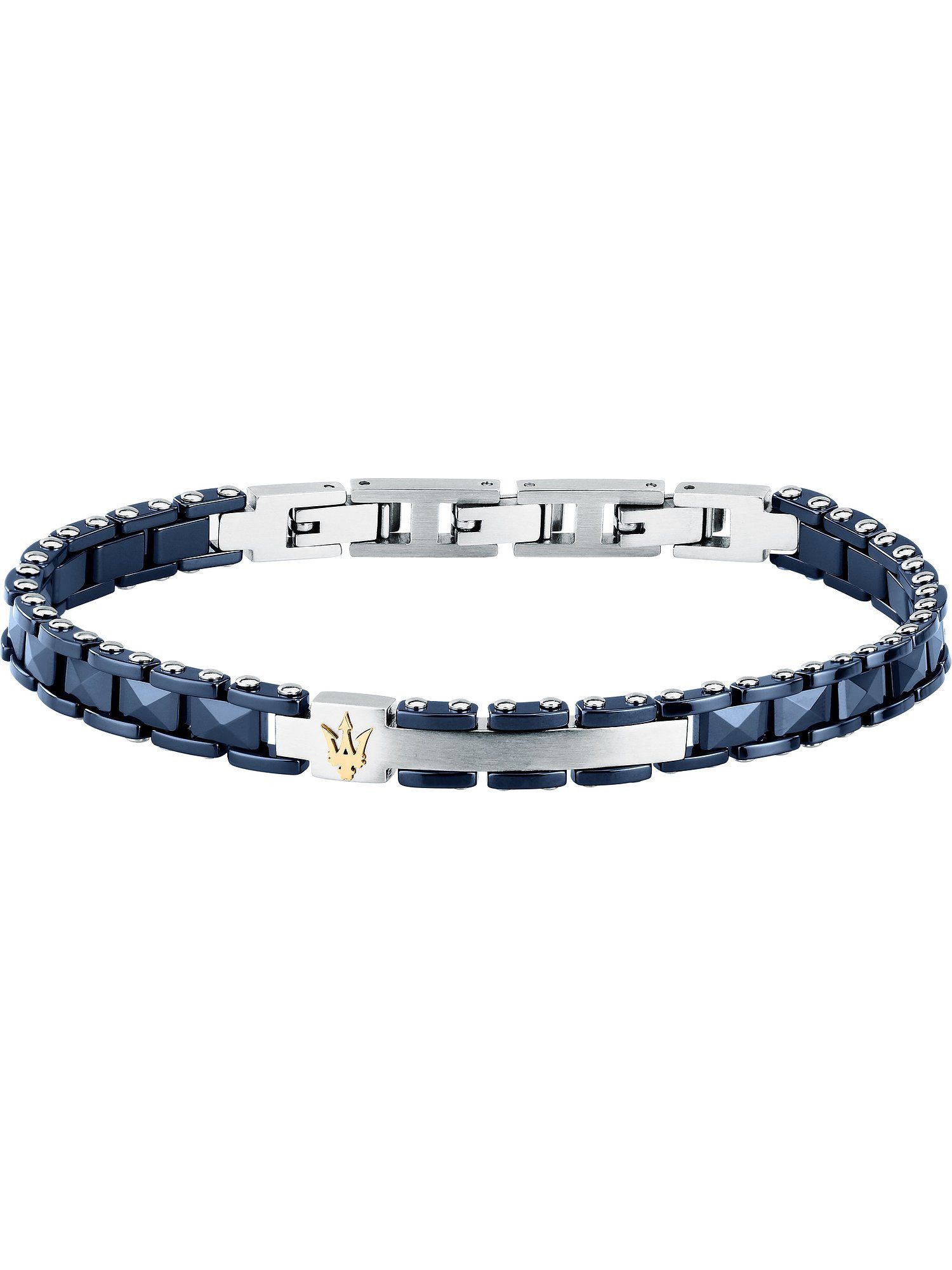 MASERATI Edelstahlarmband Maserati Herren-Armband Stahl, Keramik