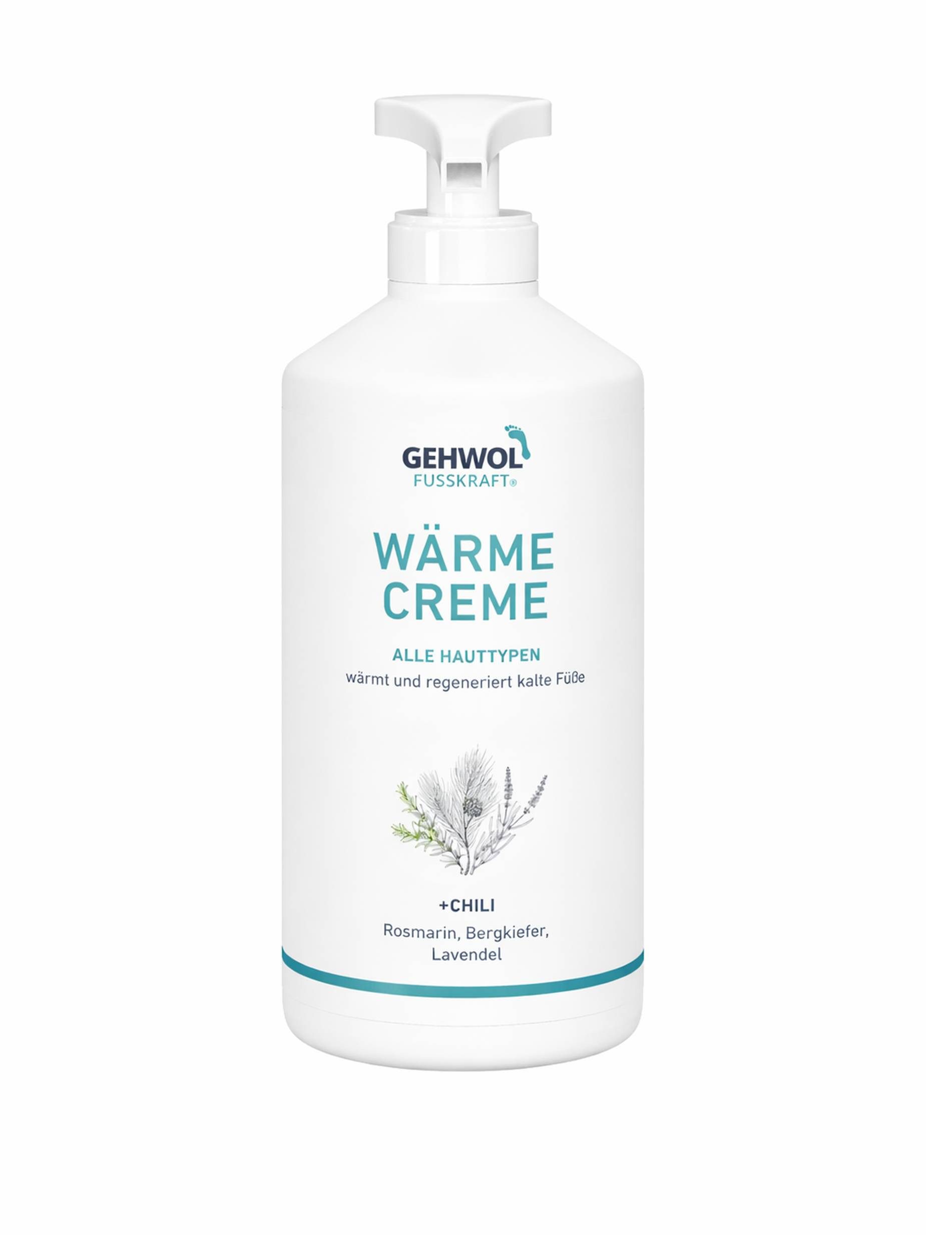 Eduard Gerlach GmbH Fußcreme FUSSKRAFT Wärmecreme für kalte Füße 500 ml Packung