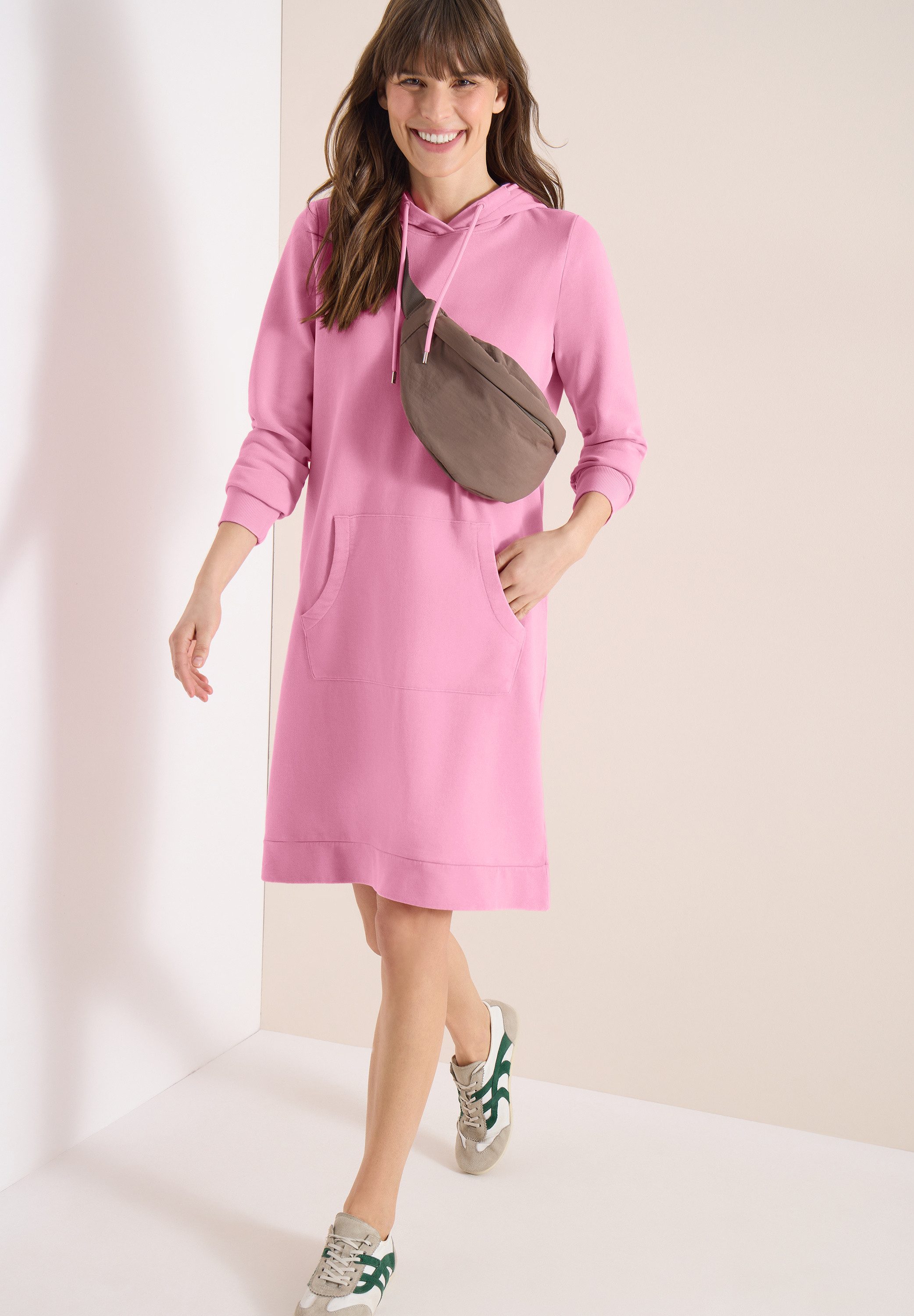 CECIL Sweatkleid mit Kapuze