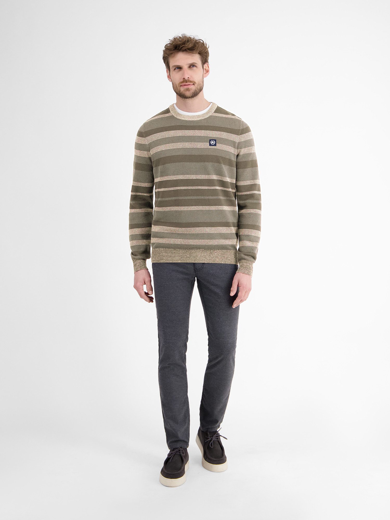 LERROS Strickpullover Gestreifter Strickpullover