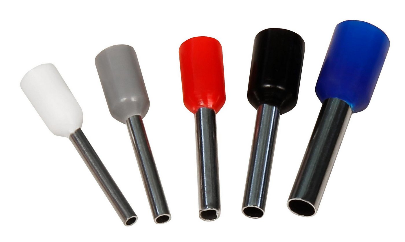 Thumbnail - McPower Aderendhülsen Aderendhülsen-Sortiment, 0,5-2,5mm², isoliert, Streudose, 400-teilig