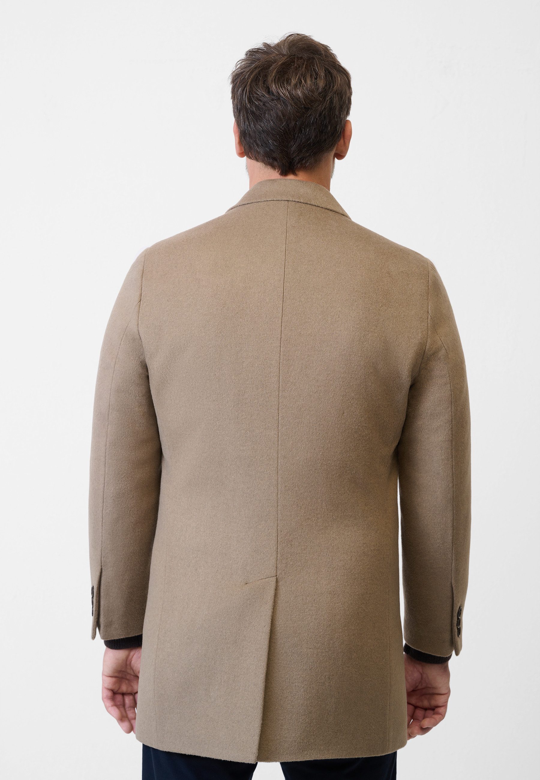 RICANO Kurzmantel Allessandro eleganter Kurzmantel mit Reverskragen und Knopfleiste