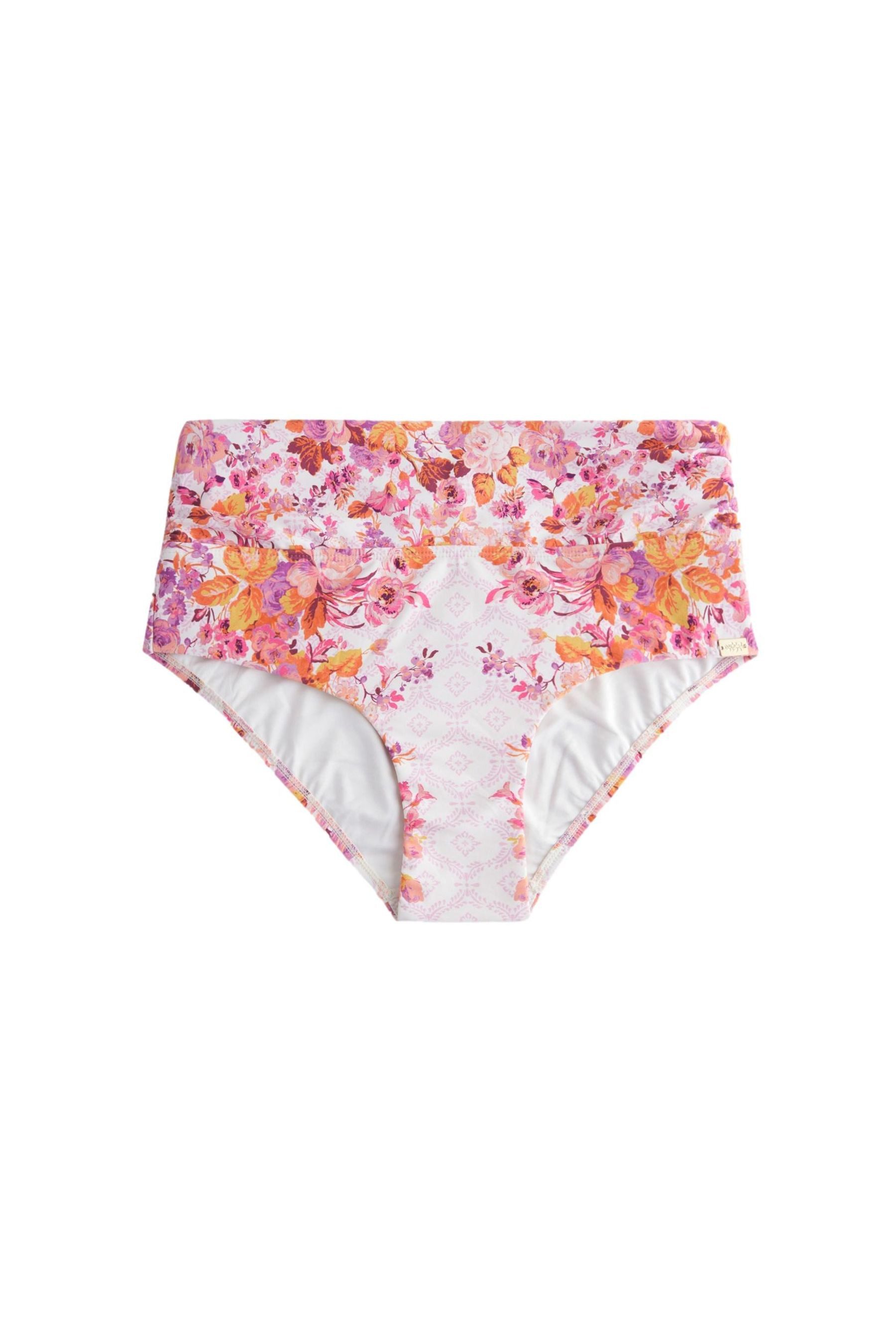 LAURA ASHLEY Highwaist-Bikini-Hose Laura Ashley Rolltop-Bikinihose mit hohem Bund (1-St)