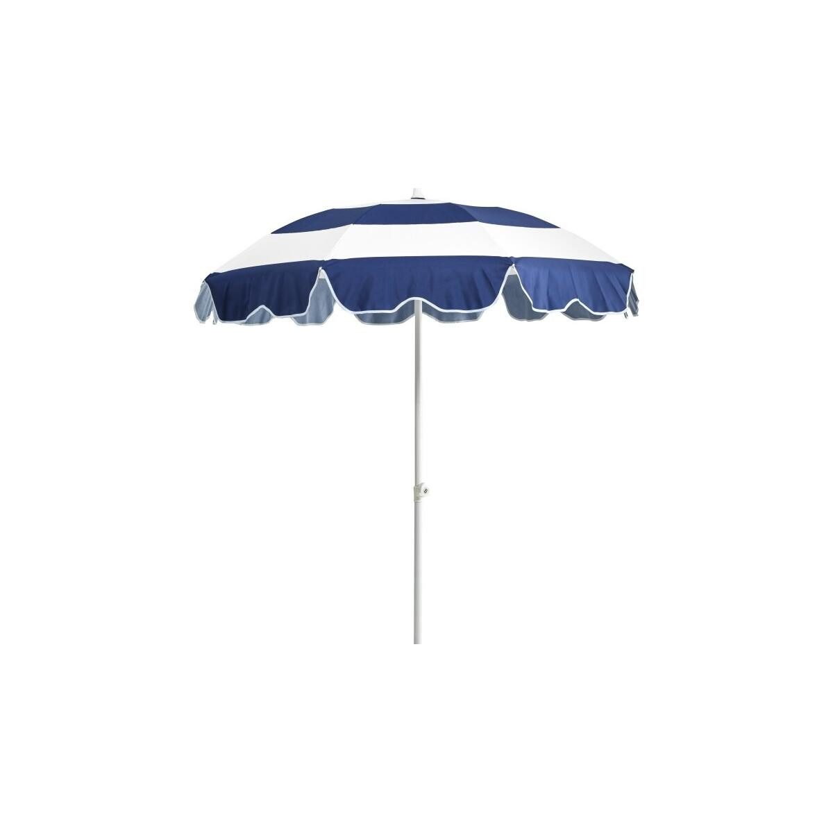 Brafab Sonnenschirm Follina Ø 180 cm, Blau / Weiß, LxB: 180x180 cm, Der Schirm ist neigbar