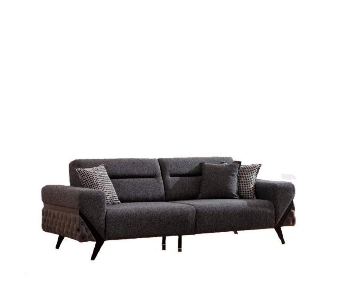 Möbel, Design Sofa 3er Grau 1 Couchen 3-Sitzer Sitzer Teile, Polster Sitz 3 in Europa Sofas Relax Made JVmoebel