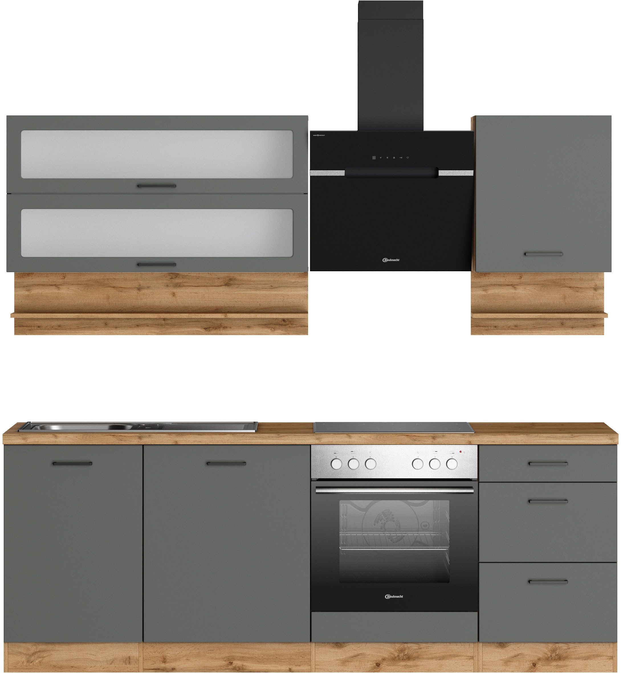 KOCHSTATION Küchenzeile KS-Betty, Breite 220 cm, mit E-Geräten von Bauknech günstig online kaufen