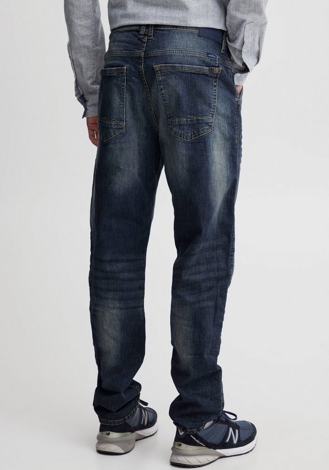 Blend 5-Pocket-Jeans BL Jeans Thunder, Abgesteppter Saum/Kante